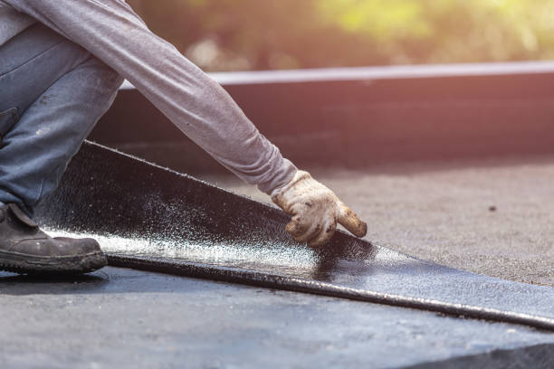 Professional Exterior Waterproofing technician working in Mount Morris, IL